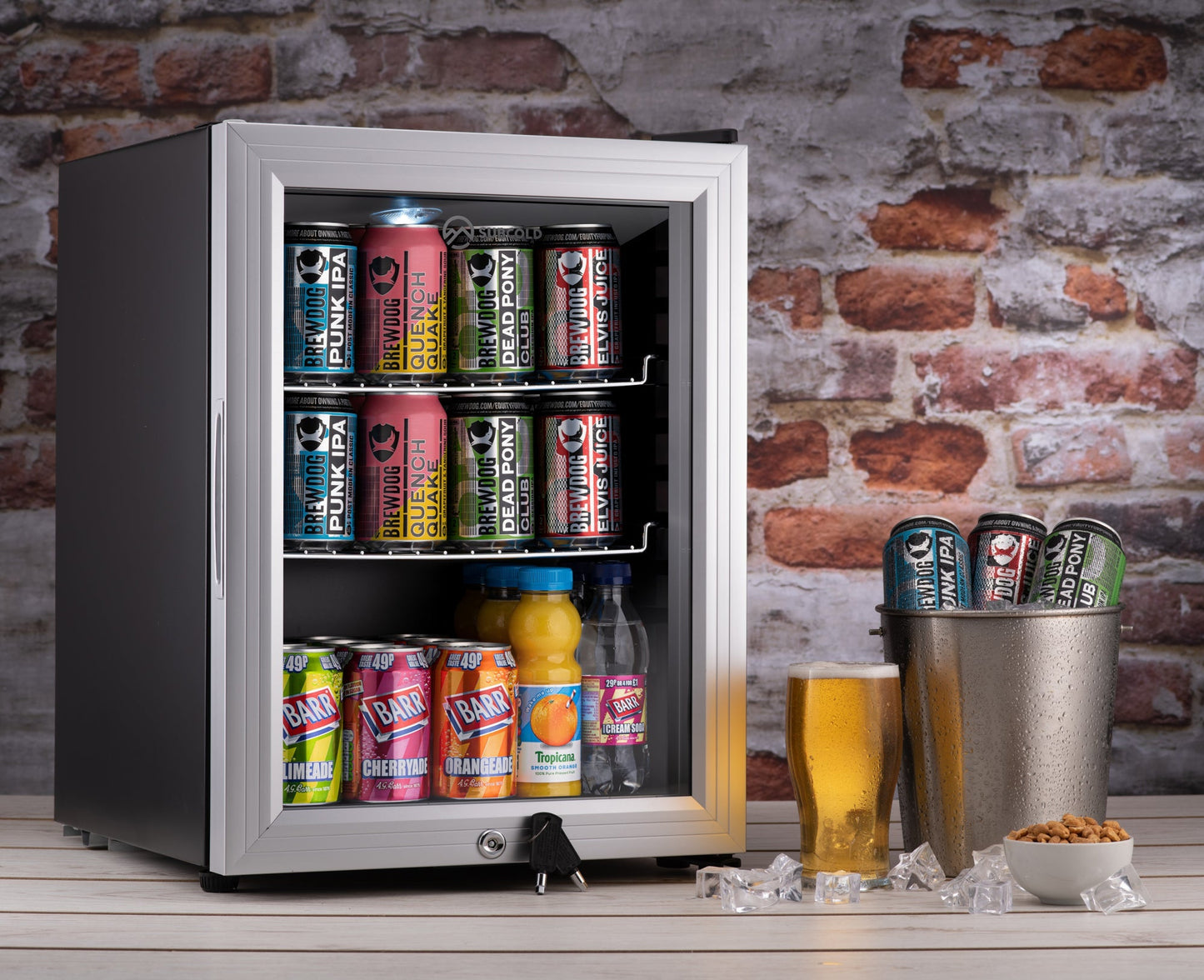 Subcold Super 35 LED Beer Fridge - Silver | Refurbished